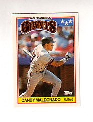 1988 Topps UK Minis Tiffany     044      Candy Maldonado